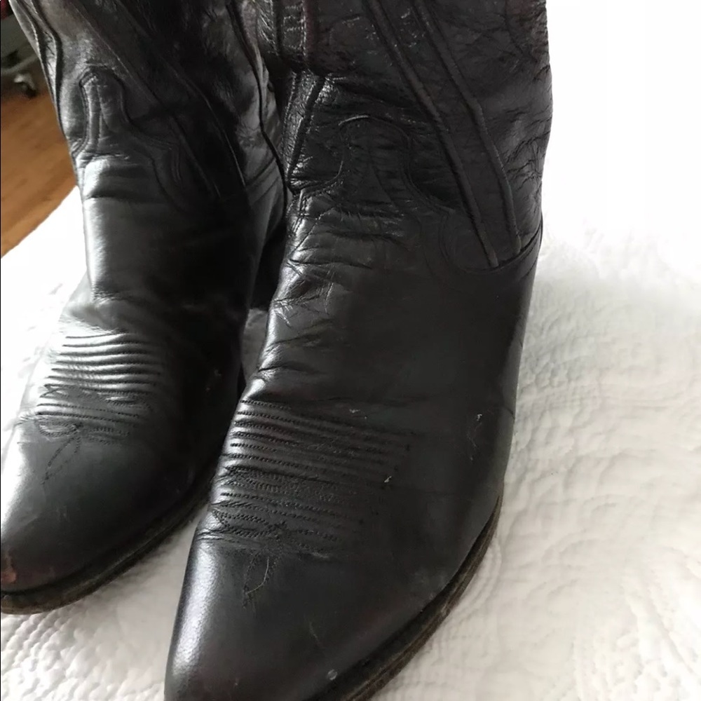 Dan Post Distressed Leather Cowboy boots size 10 - Picture 2 of 8